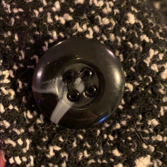 Preston & York black & white wool jacket coat M - Picture 6 of 8